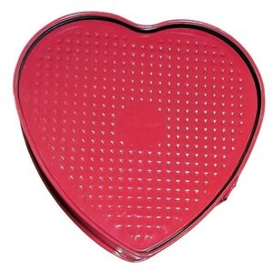Heart Shaped Cake Pan Red Nonstick Baking Pan Valentine Anniversary Baking 9"